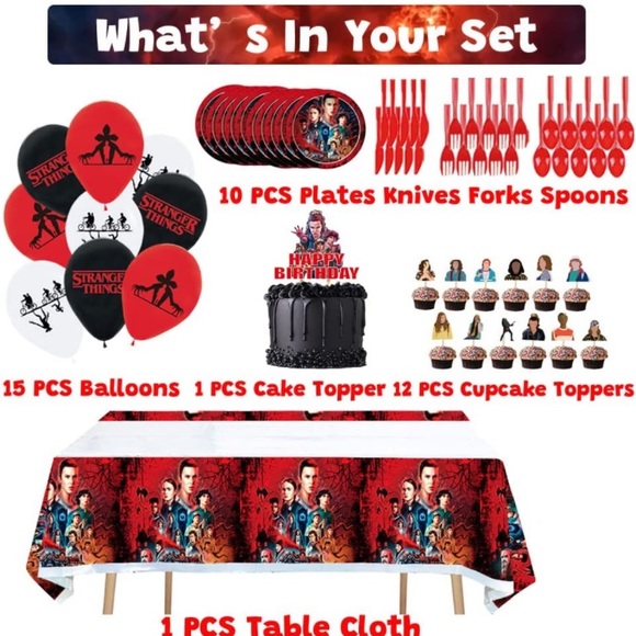 Stranger Things birthday party in a bag. - Picture 4 of 14